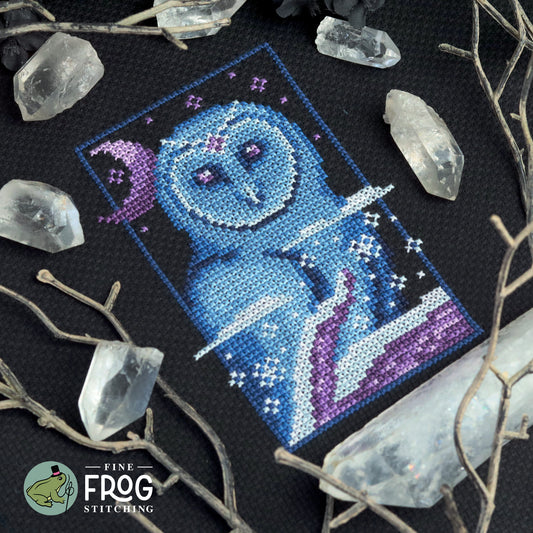 Winter Night Watcher - Small Printed Cross Stitch Chart